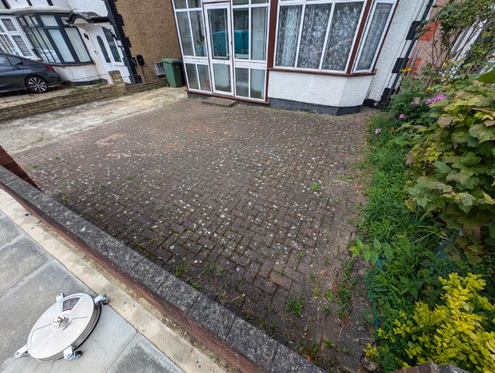 Before cleaning - driveway